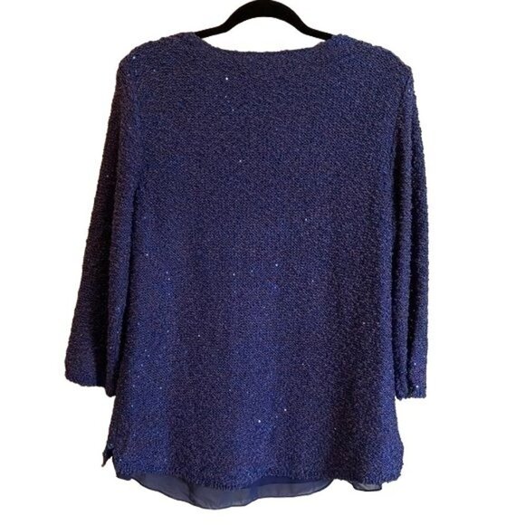 Gibson Latimer Sparkly Blue Top Size Medium - Picture 5 of 7